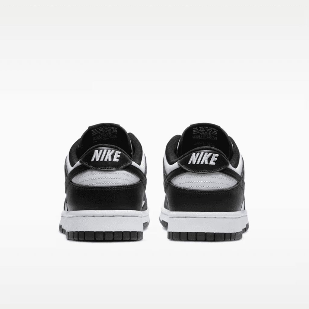 Back view of the Nike Dunk Low Retro heel tab