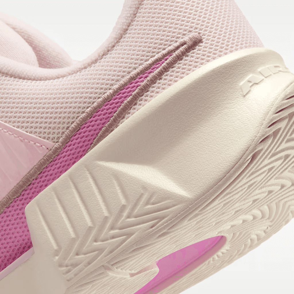 Heel view with Nike branding detail