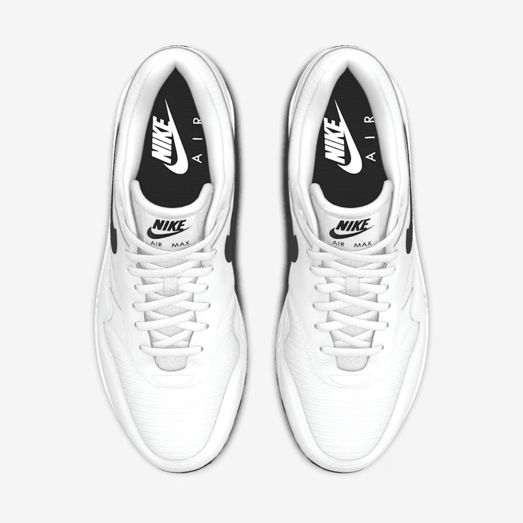 Detail shot of the Air Max 1 mudguard and swoosh
