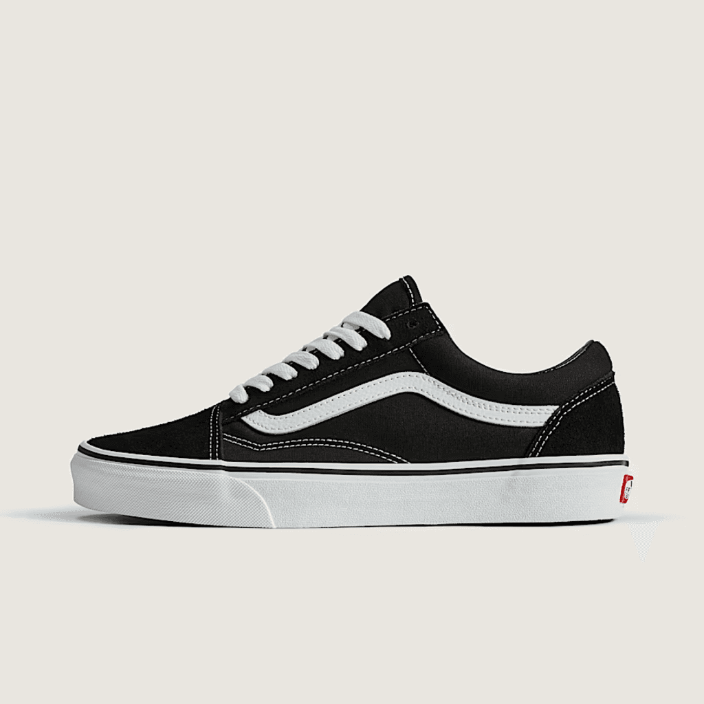 Side view showing the iconic Vans side stripe