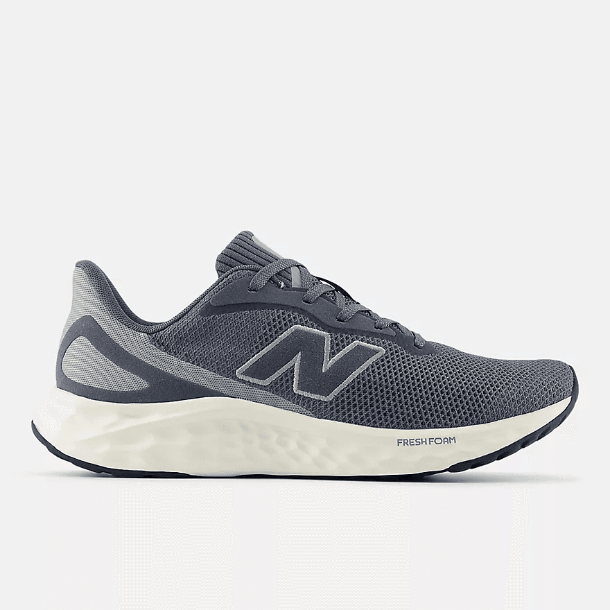 Angled view of the breathable mesh upper