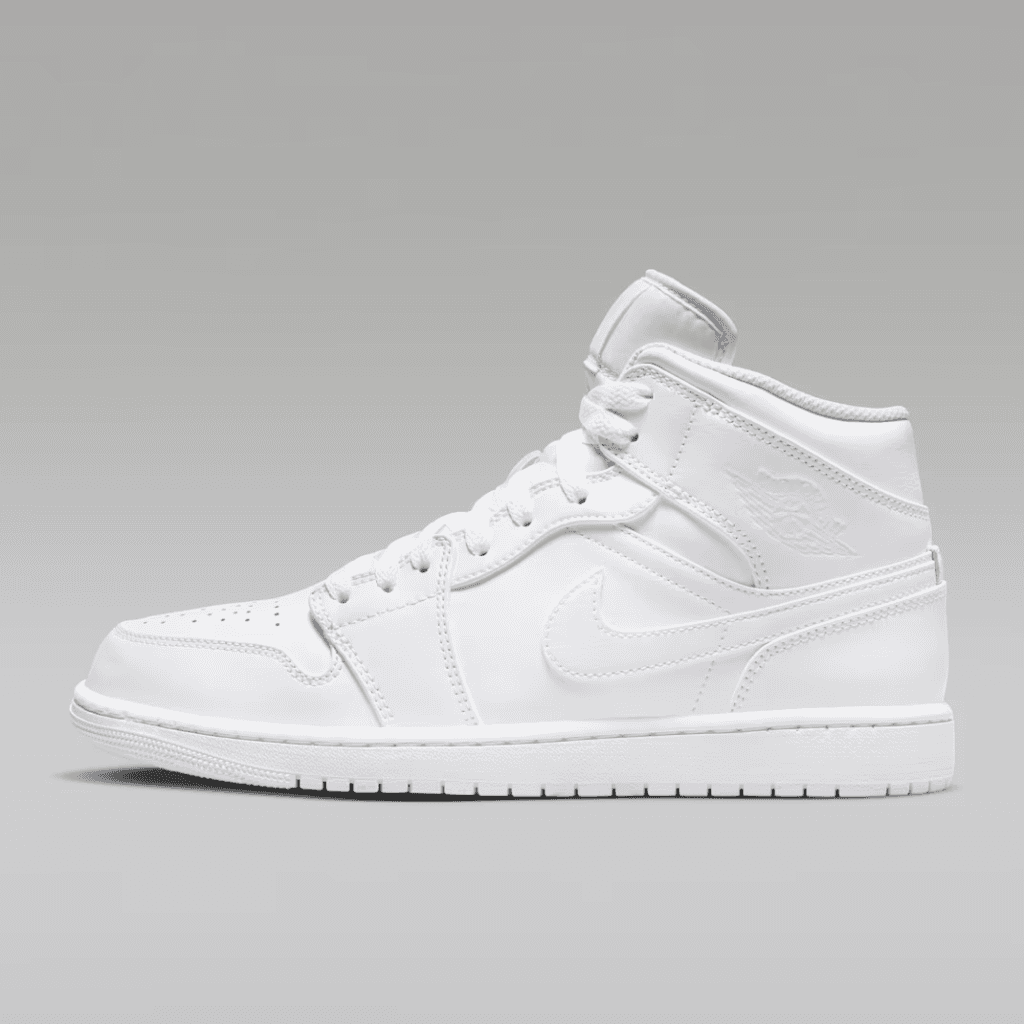 Side view showing the iconic Jordan 1 silhouette