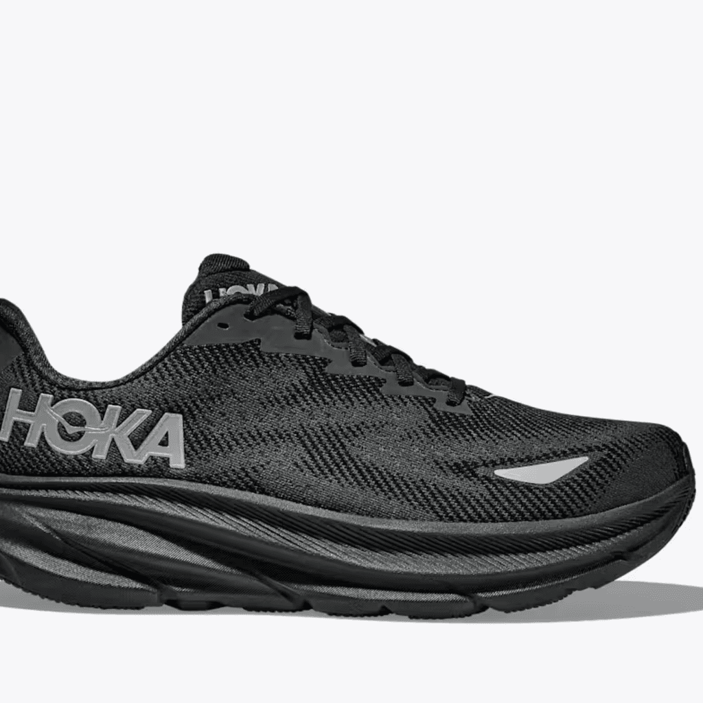 Side view showing the thick cushioned midsole