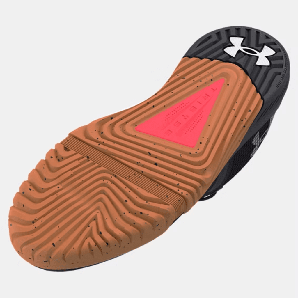 Angled view of the durable training upper